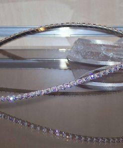 Ασημένια στέφανα με swarovski